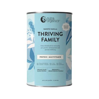 Nutra Organics Thriving Family Protein Smooth Vanilla 450g